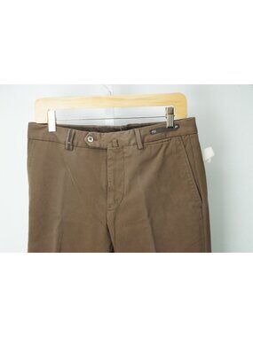 PT01 Brown Cotton Blend Mens Chino Casual Pant 46 EU BRAND NEW